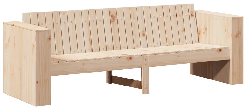 vidaXL Καναπές Κήπου Καφέ 185.5 x 60 x 62 εκ. Μασίφ ξύλο πεύκου