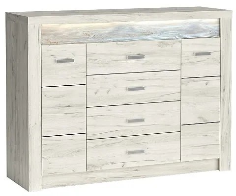 INDIANAPOLIS chest of drawers I7 kratf white DIOMMI-60-32865