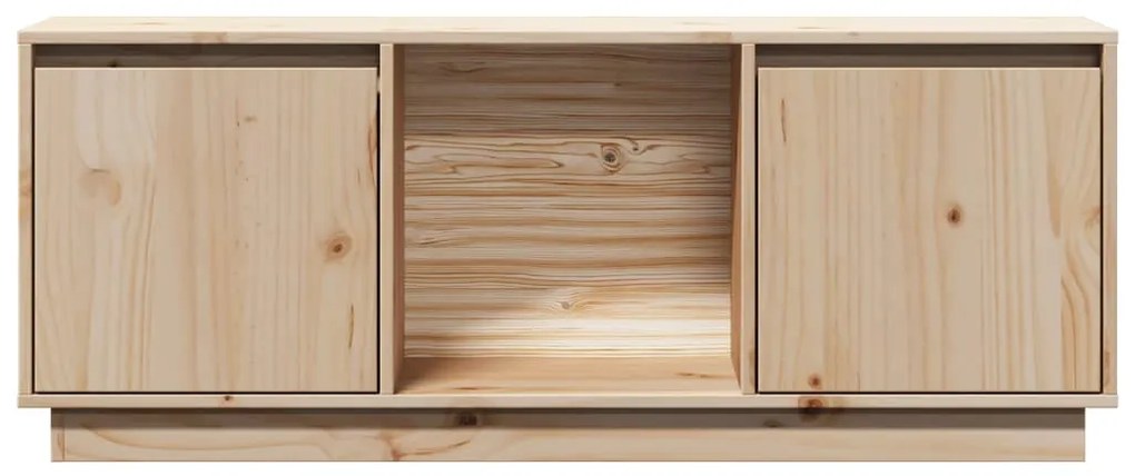 vidaXL Έπιπλο Τηλεόρασης 110,5 x 35 x 44 εκ. από Μασίφ Ξύλο Πεύκου