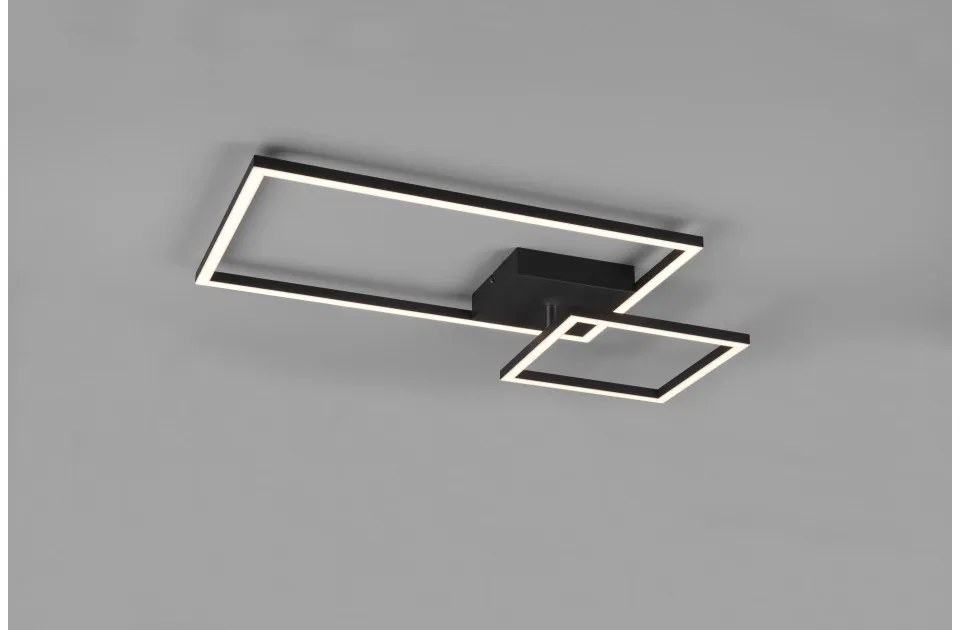 Πλαφονιέρα Φωτιστικό Οροφής LED 25W Κινητό Switch Dimmer Padella Trio Lighting-R62642132-Μαύρο R62642132