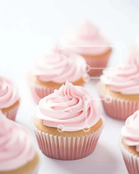 Intra Συλλεκτικό Ξύλινο Παζλ Plywood  4mm - Στοίβα cupcakes με ροζ γλάσο Σε Ξύλινο Κουτί - Διαστάσεις: 10x10 cm – 25 κομμάτια