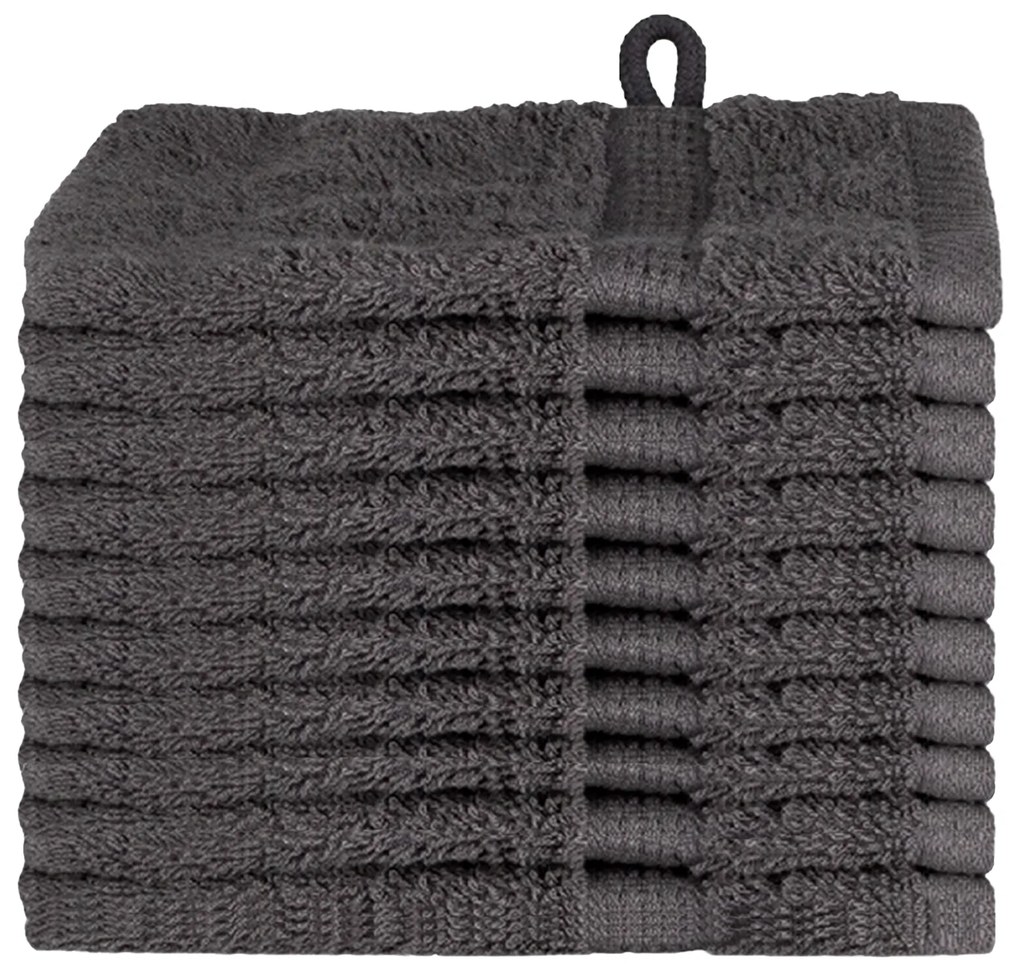 vidaXL Πετσέτες 10 pcs Ανθρακί 15 x 21 cm Βαμβάκι