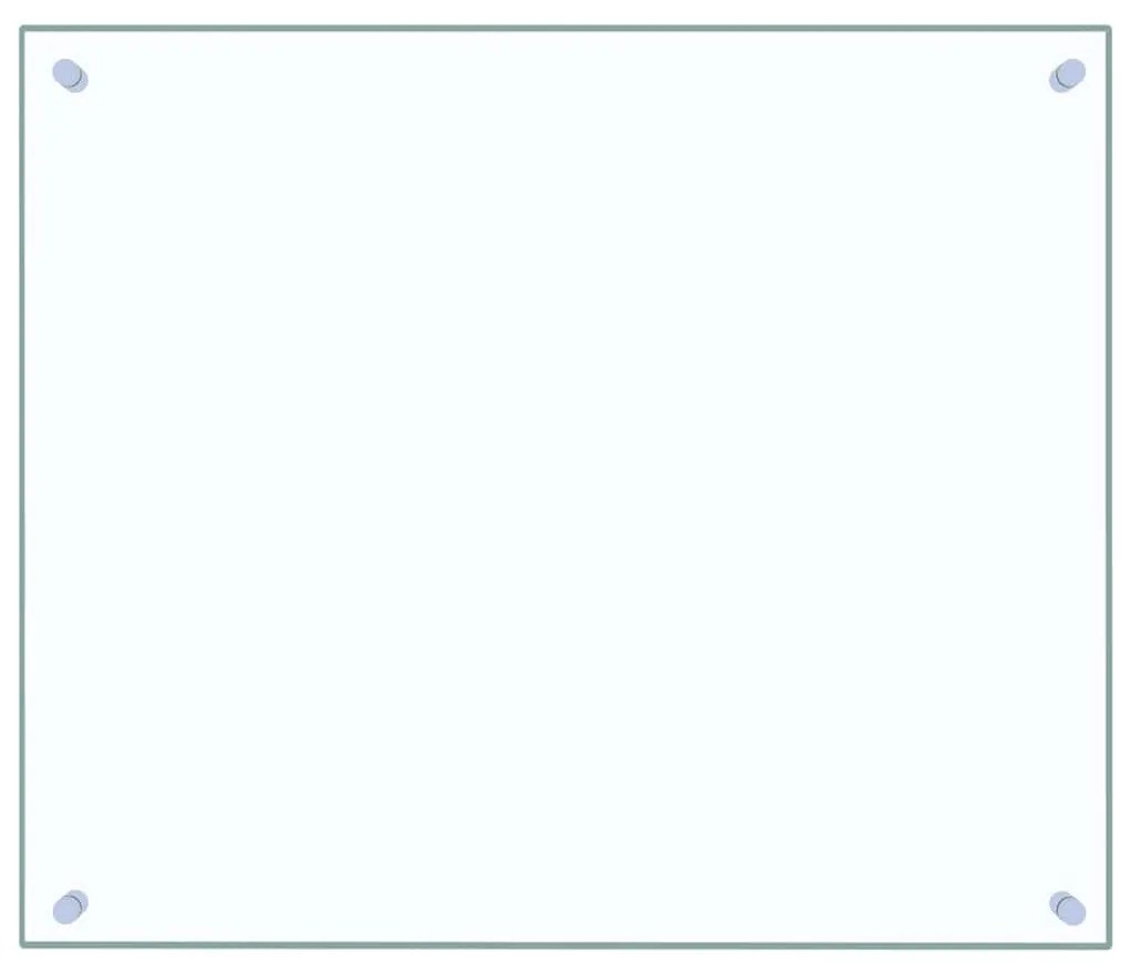 vidaXL Πλάτη Κουζίνας Διαφανής 70 x 60 εκ. από Ψημένο Γυαλί