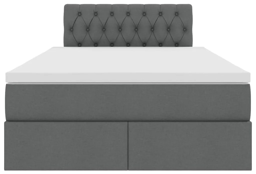 vidaXL Κρεβάτι με αποθηκευτικό χώρο και στρώμα με στρώμα 120 x 200 cm