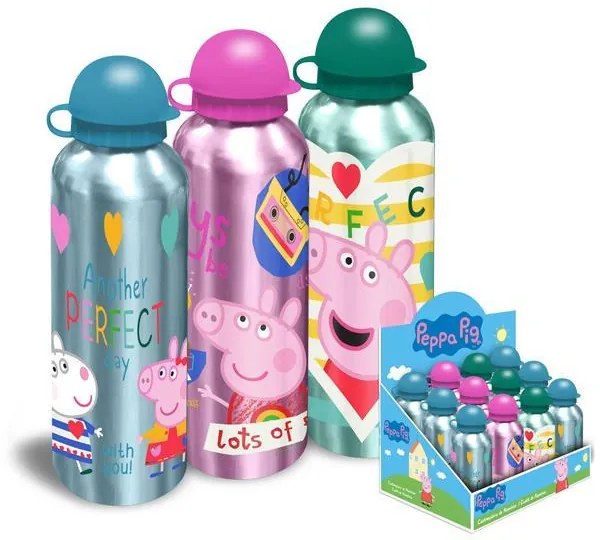 ΠΑΓΟΥΡΙ ΑΛΟΥΜΙΝΙΟΥ  "PEPPA" 500ML ΚΟΚΤΕΗΛ - 3 ΤΕΜ