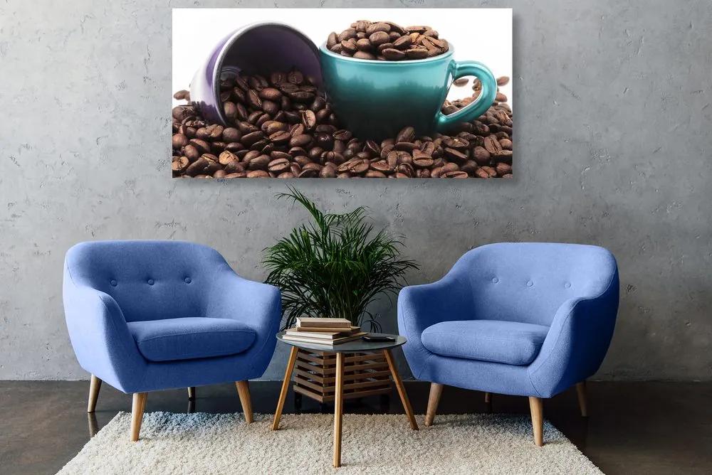 Φλιτζάνια εικόνας με κόκκους καφέ - 120x60