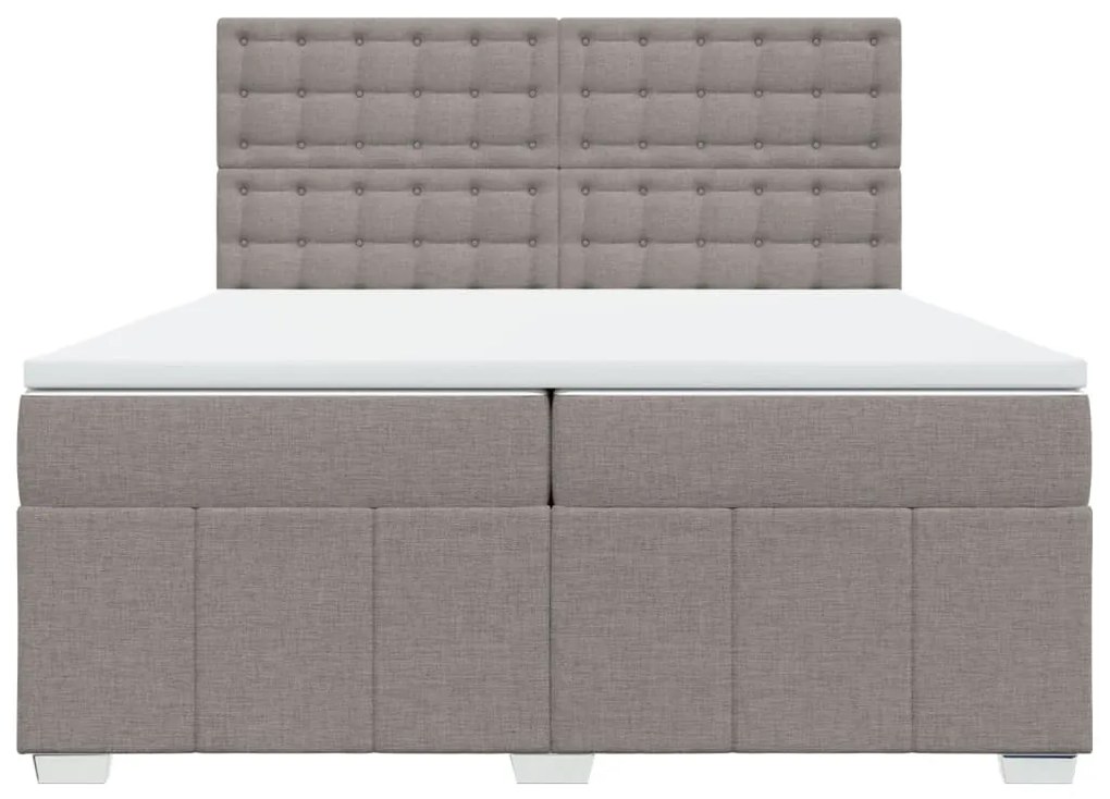 ΚΡΕΒΑΤΙ BOXSPRING ΜΕ ΣΤΡΩΜΑ TAUPE 200X200 ΕΚ. ΥΦΑΣΜΑΤΙΝΟ 3294093