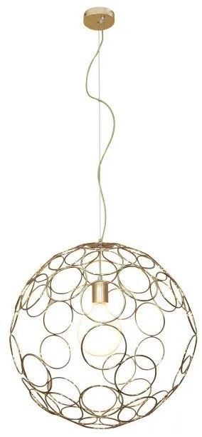 Κρεμαστό Φωτιστικό Οροφής 1xE27 Vintage Φ60cm Aline Homelighting -77-4086-Χρώμιο 77-4086