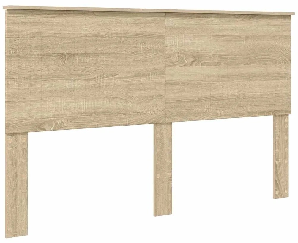 vidaXL Κεφαλάρι με κεφαλάρι Δρύς Sonoma 160 cm Επεξεργασμένο ξύλο