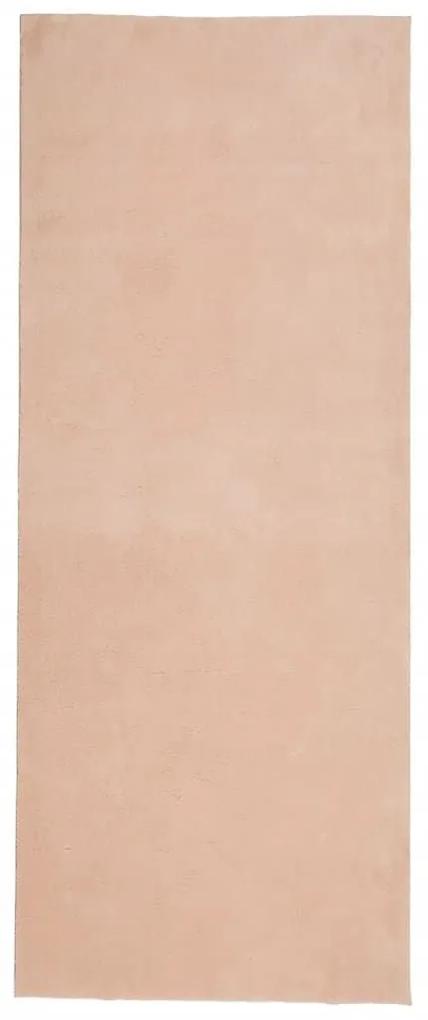 Χαλί HUARTE με Κοντό Πέλος Μαλακό/ Πλενόμενο Ροδαλό 80x200 εκ. - Ροζ