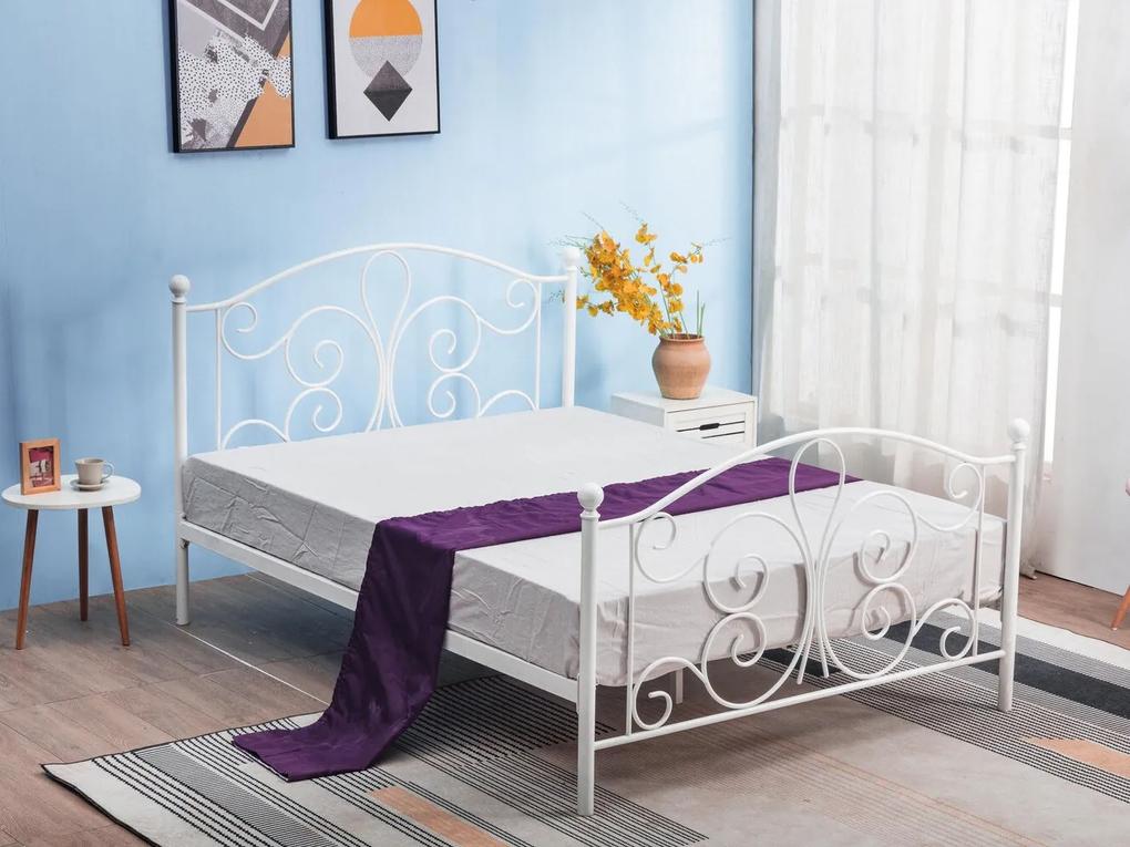 Κρεβάτι Houston 1435, Μονόκλινο, Άσπρο, 120x200, Μέταλλο, Τάβλες για Κρεβάτι, 120x209x93cm | Epipla1.gr