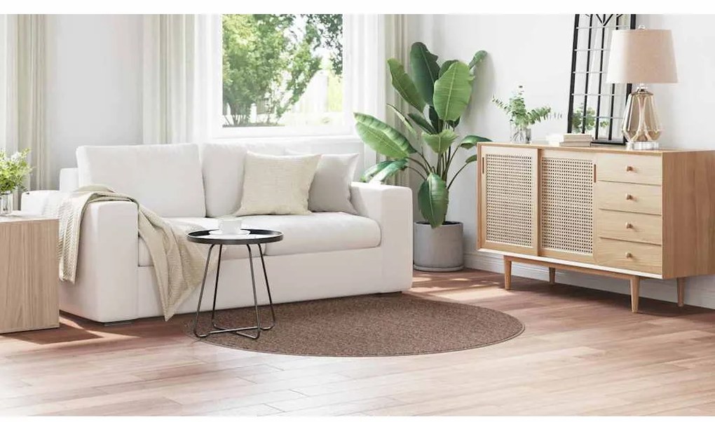 vidaXL Χαλί Καφέ 160 x 160 cm Πολυπροπυλένιο
