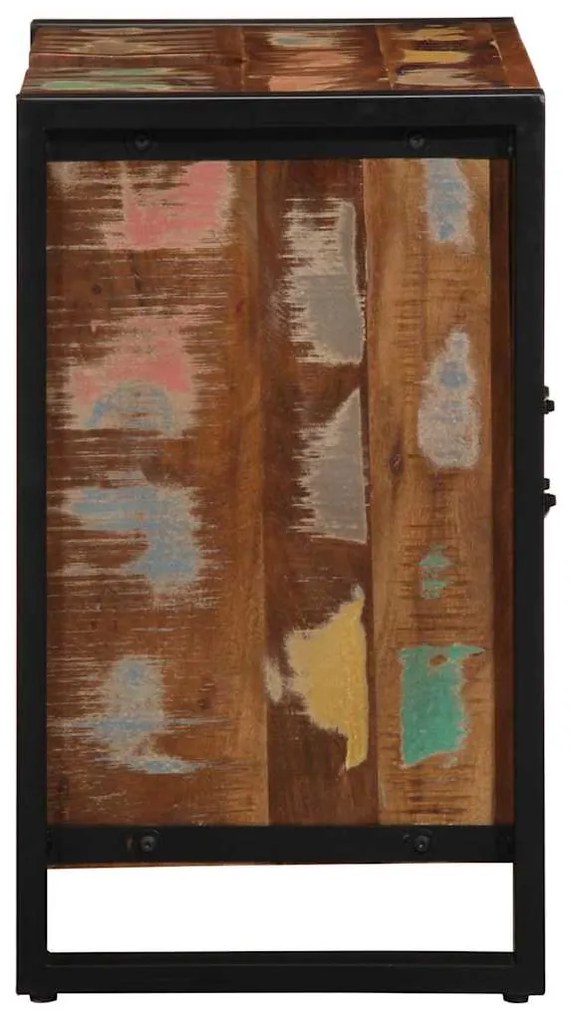 vidaXL Ντουλάπι Μπάνιου Καφέ 55 x 35 x 60 εκ. Στερεό Ανακτηθέν Ξύλο