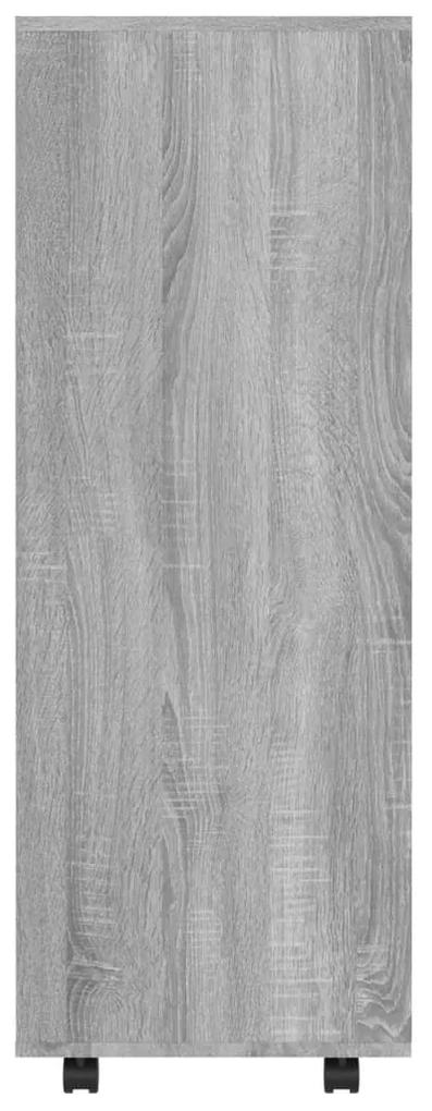 Ντουλάπα Γκρι Sonoma 80 x 40 x 110 εκ. από Επεξεργασμένο Ξύλο - Γκρι