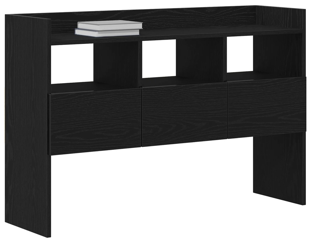 vidaXL Μπουφές Μαύρο Δρυς 105x30x70 εκ. από Επεξεργασμένο Ξύλο