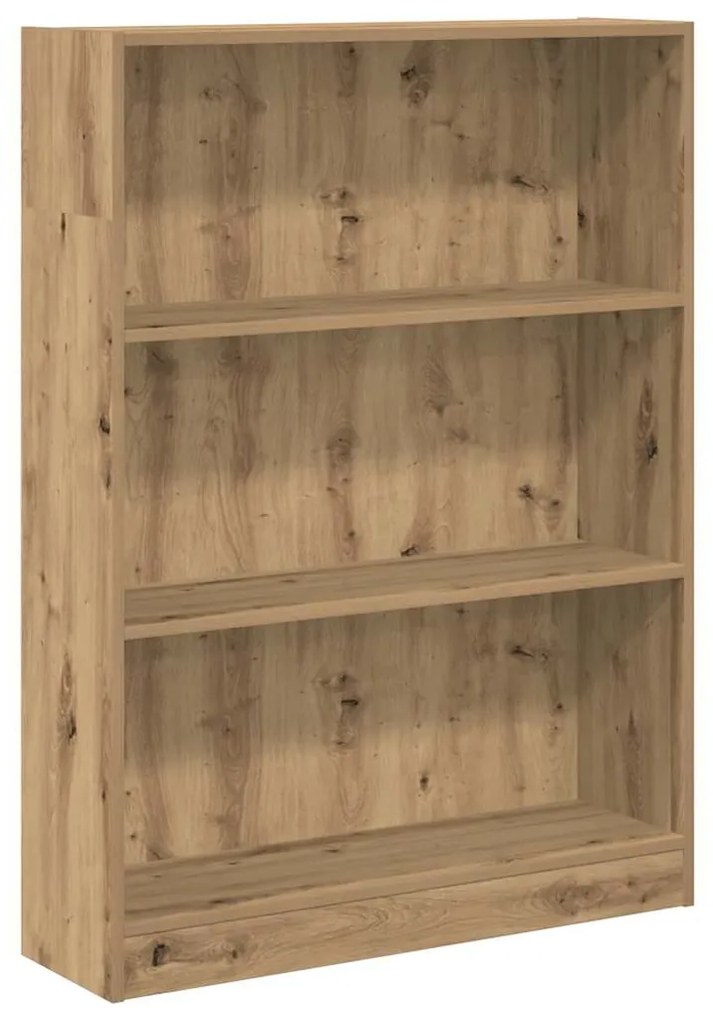 vidaXL Βιβλιοθήκη Αρτισιανή Δρυς 80x24x109 εκ. από Επεξεργασμένο Ξύλο