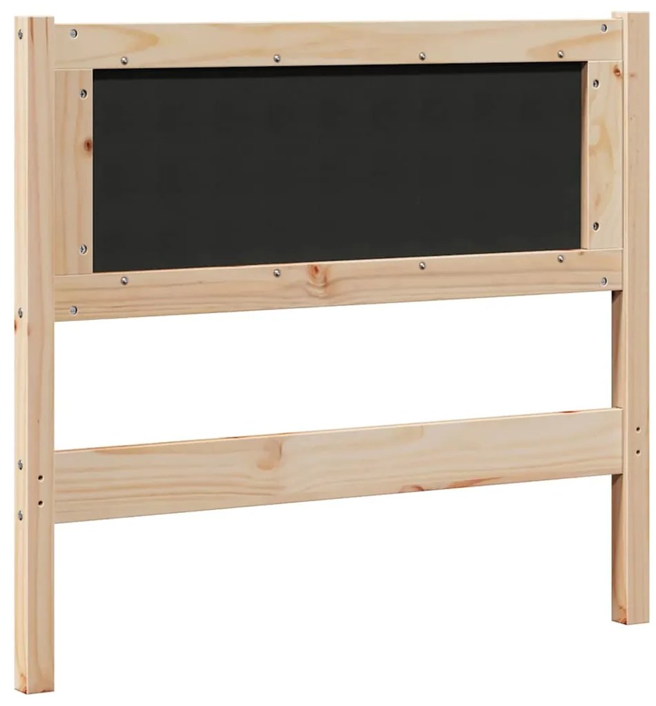 vidaXL Κεφαλάρι Άλλο Καφέ 100 cm Μασίφ ξύλο πεύκου