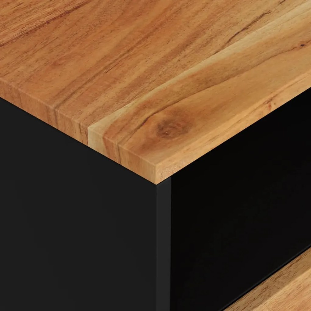 vidaXL Κομοδίνο 50 x 33 x 62 εκ. Μασίφ Ξύλο Ακακίας &amp; Επεξ. Ξύλο