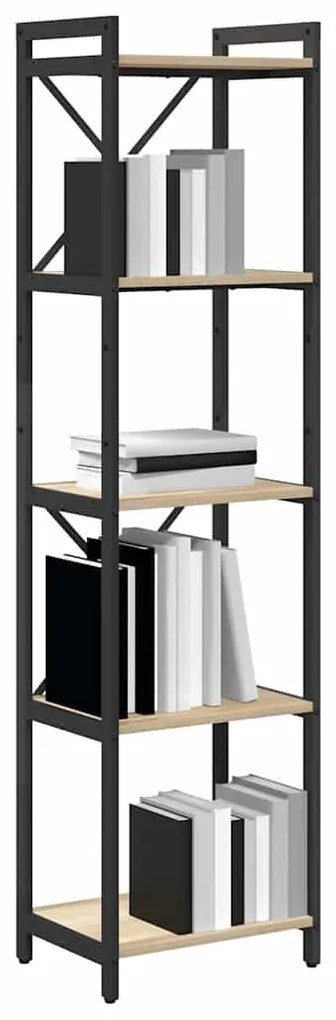 vidaXL Βιβλιοθήκη Sonoma Δρυς 40 x 30 x 153 εκ Επεξεργασμένο ξύλο