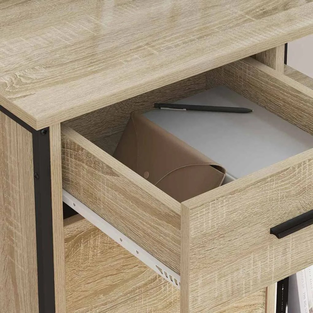 vidaXL Γραφείο Ντουλάπι Sonoma Δρυς 76 x 41 x 72 cm Επεξεργασμένο ξύλο