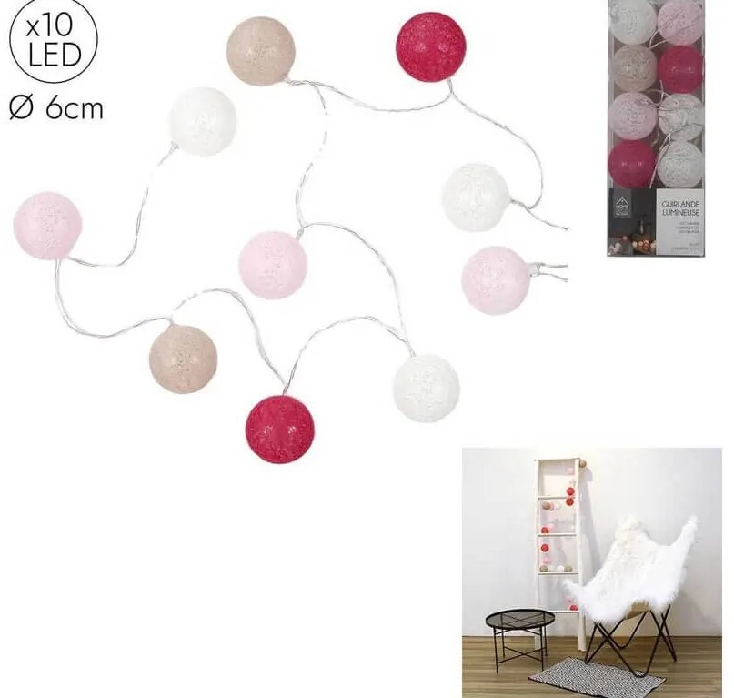 Διακοσμητικός Φωτισμός (LA10064) μπαταρίας, με 10 φώτα LED, 1.75m