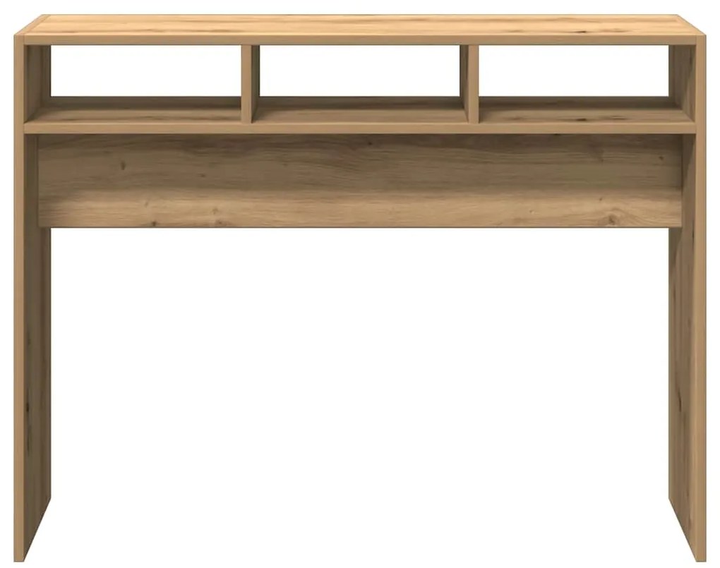 vidaXL Τραπέζι Κονσόλα Αρτισιανή Δρυς 105x30x80 εκ Επεξεργασμένο Ξύλο