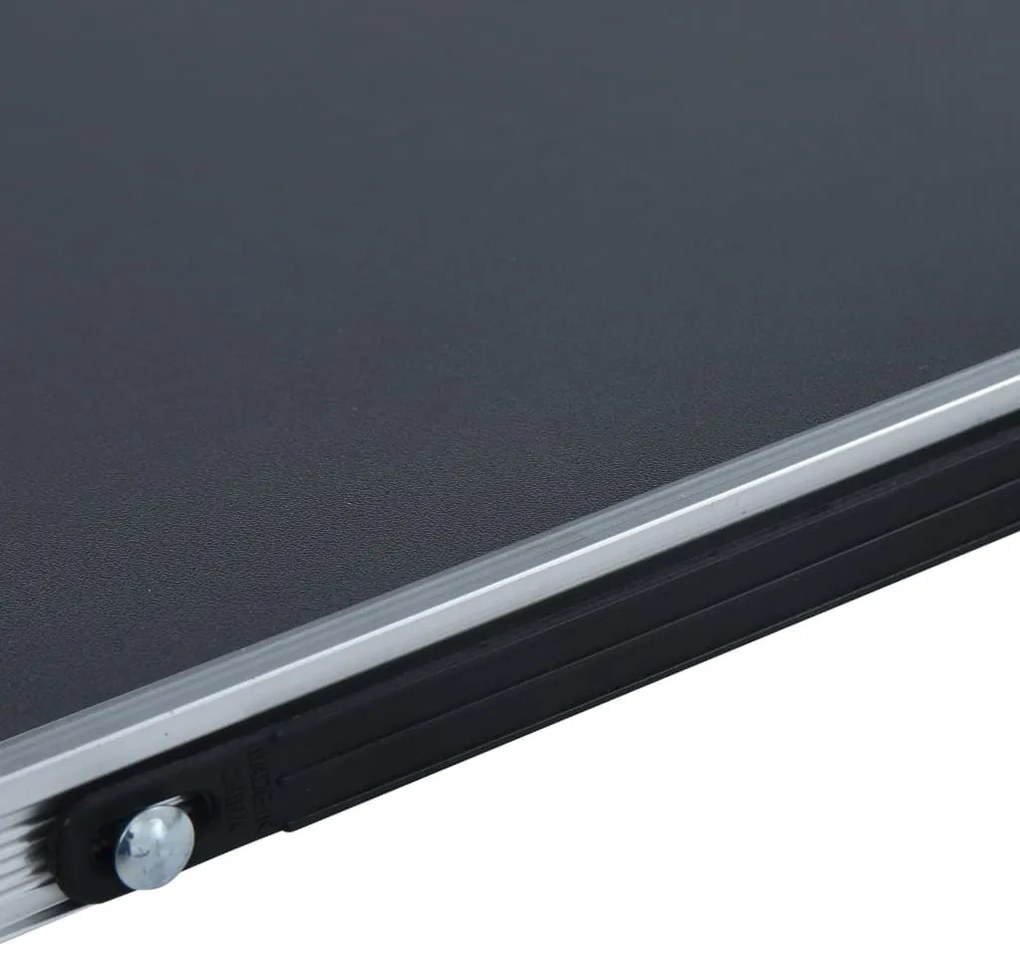 vidaXL Τραπέζι Κάμπινγκ Πτυσσόμενο Γκρι 60 x 40 εκ. Αλουμινίου