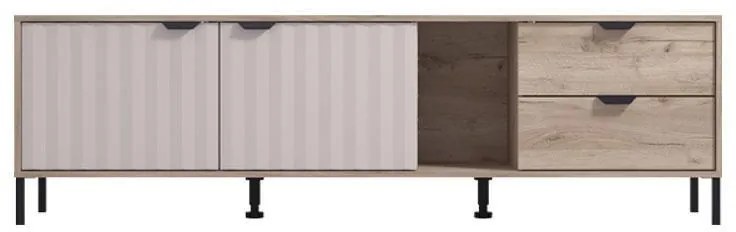 Έπιπλο Τηλεόρασης Vandea 4K2F2V Γκρί Δρύς - Cashmere 183x40x54 εκ. 183x40x54 εκ.