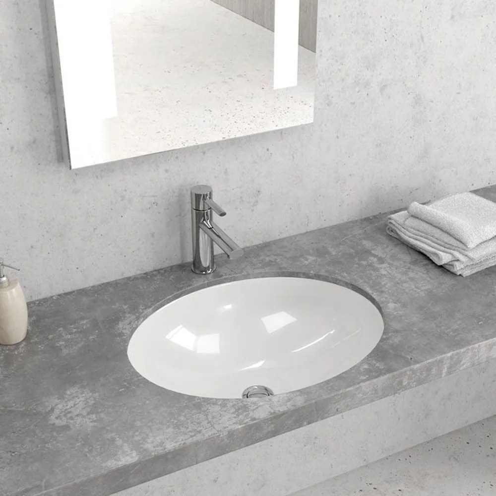 Νιπτήρας Υποκαθήμενος LT 6005 51x42,5x21cm White Karag Πορσελάνη