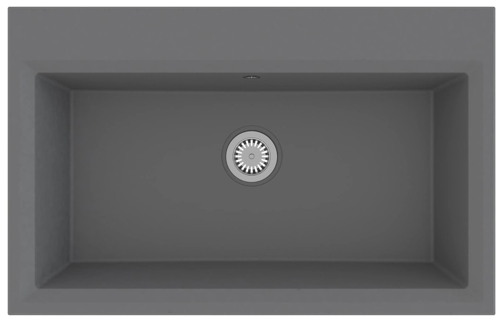 vidaXL νεροχύτης κουζίνας Γκρι 790x500x193 εκ Γρανίτης