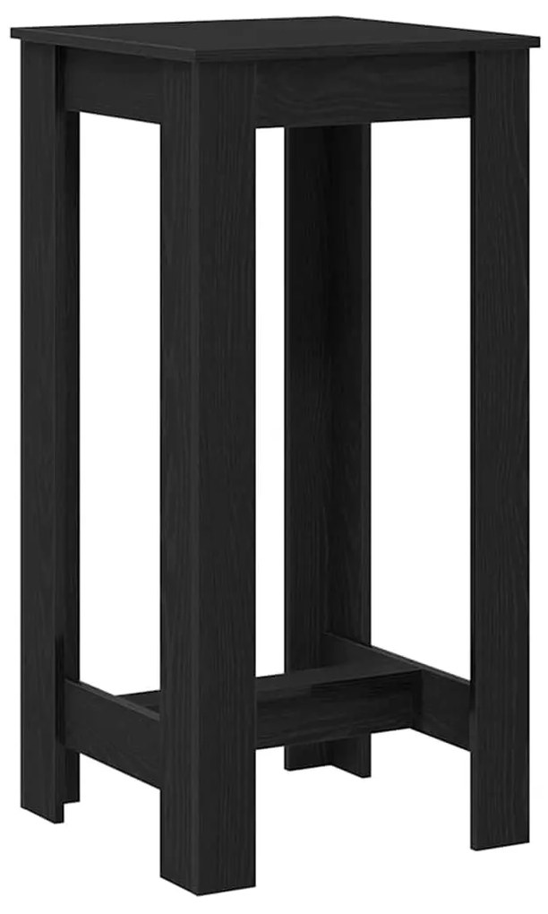 vidaXL Τραπέζι μπαρ Μαύρη Οξυά 51 x 50 x 103.5 εκ. Επεξεργασμένο ξύλο