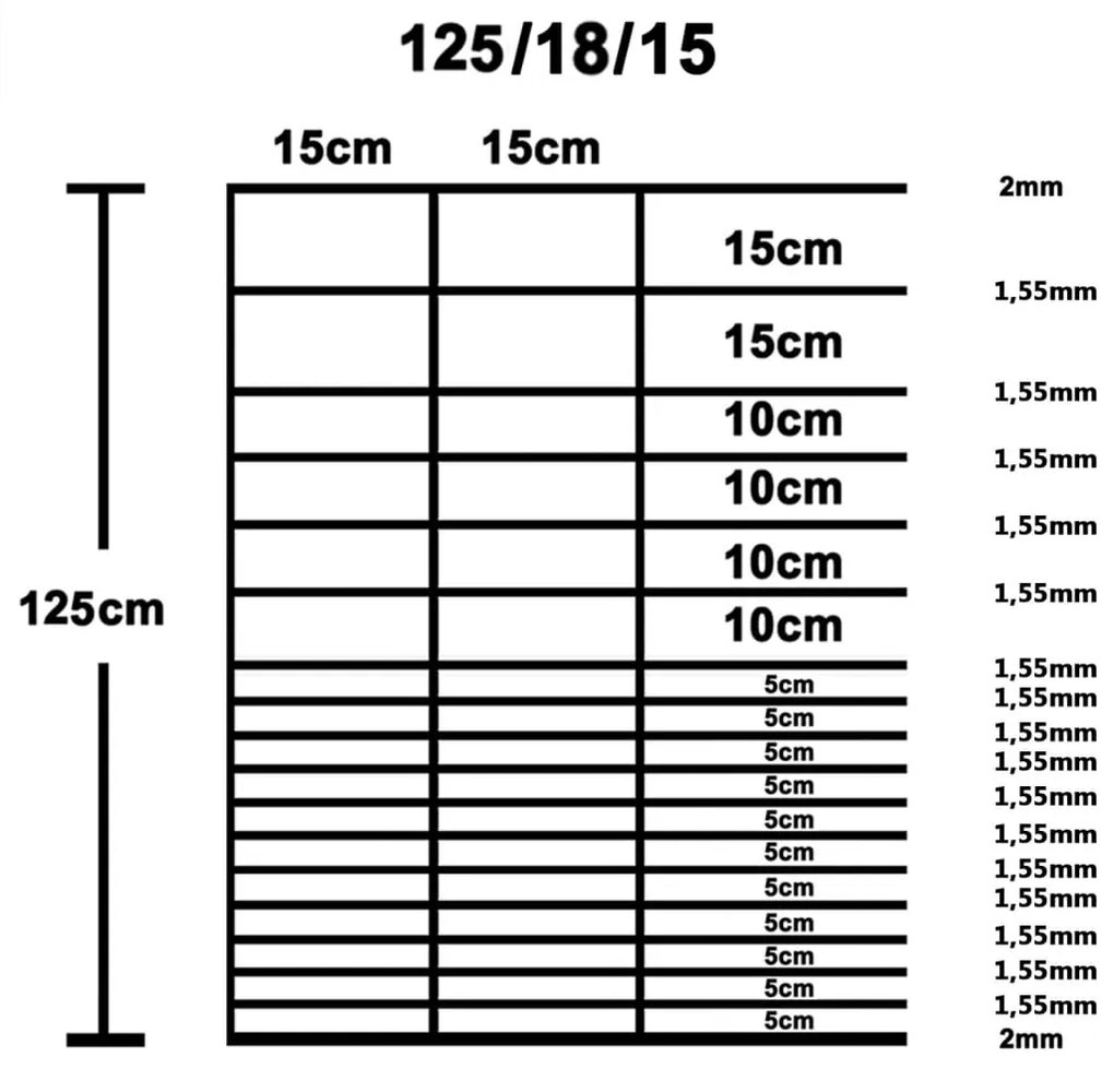 vidaXL Συρματόπλεγμα Περίφραξης Ασημί 50 x 1,25 μ. Γαλβανισμένο Ατσάλι