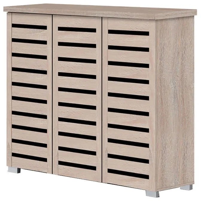 ΠΑΠΟΥΤΣΟΘΗΚΗ 114X34X100εκ. S.OAK/3 ΠΟΡΤΕΣ/4 ΡΑΦΙΑ ZITA PLUS 114X34X100εκ.