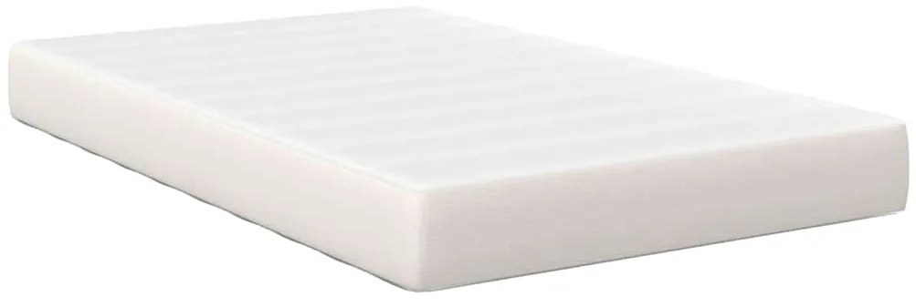 vidaXL Στρώμα Κρεβατιού με στρώμα Κρεμ 120 x 200 cm ύφασμα