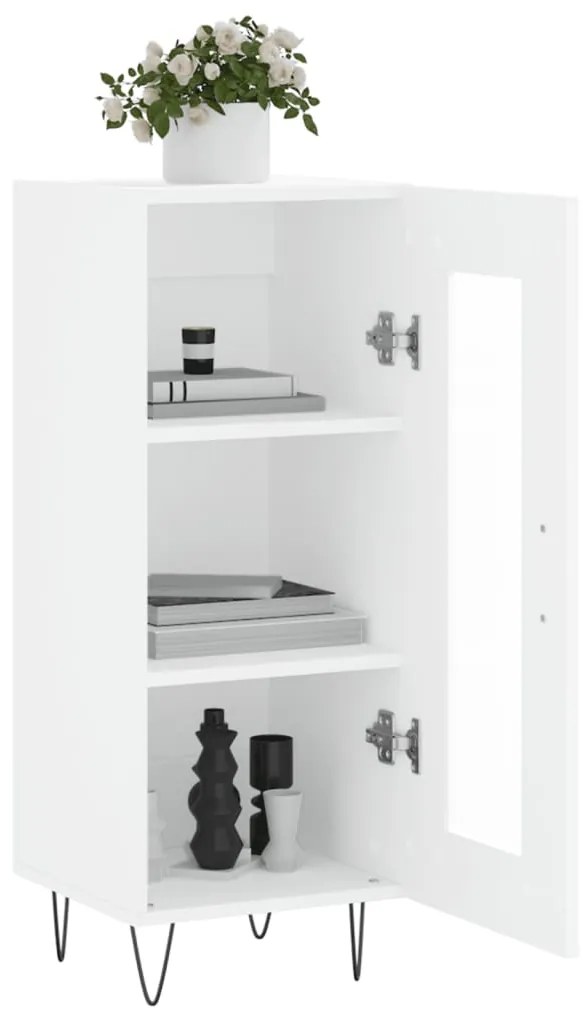 vidaXL Ντουλάπι Λευκό 34,5 x 34 x 90 εκ. από Επεξεργασμένο Ξύλο
