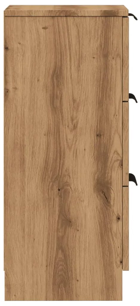 Sideboards 2 τεμάχια Artisan Oak 30x30x70cm Κατασκευασμένο ξύλο 856958