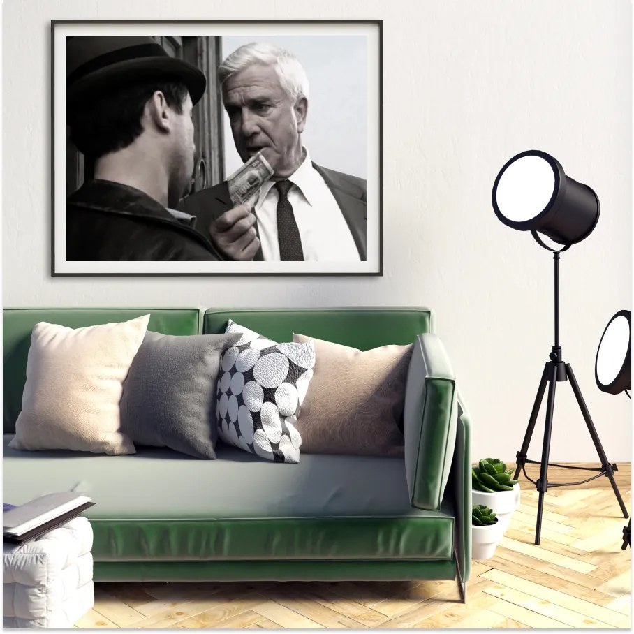 Πόστερ &amp; Κάδρο The Naked Gun MV089 22x31cm Μαύρο Ξύλινο Κάδρο (με πόστερ)