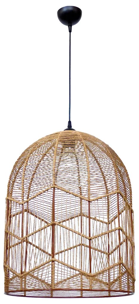 Φωτιστικό Οροφής Μονόφωτο Heronia Cage/40 31-1381 Brown