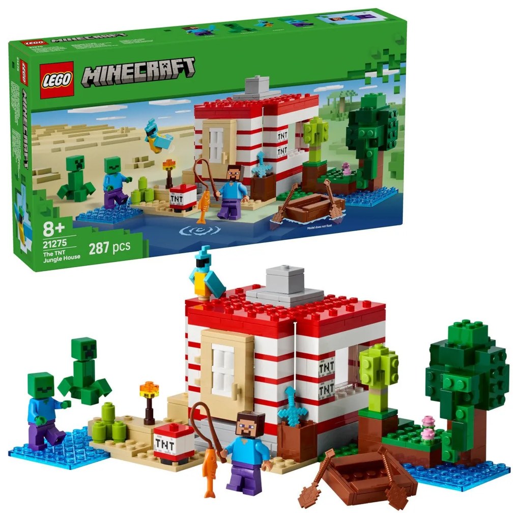 Lego 21275 Minecraft The TNT Jungle House για 8+ Ετών 287τμχ
