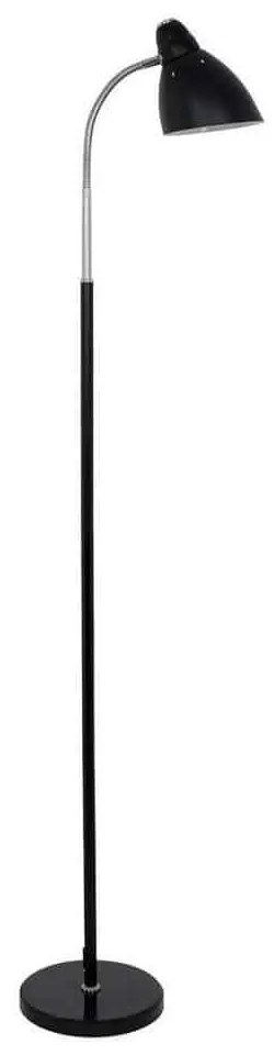 Φωτιστικό Δαπέδου Versa 00830 1xE27 Με Μαρμάρινη Βάση Φ14,5cm 155cm Black GloboStar