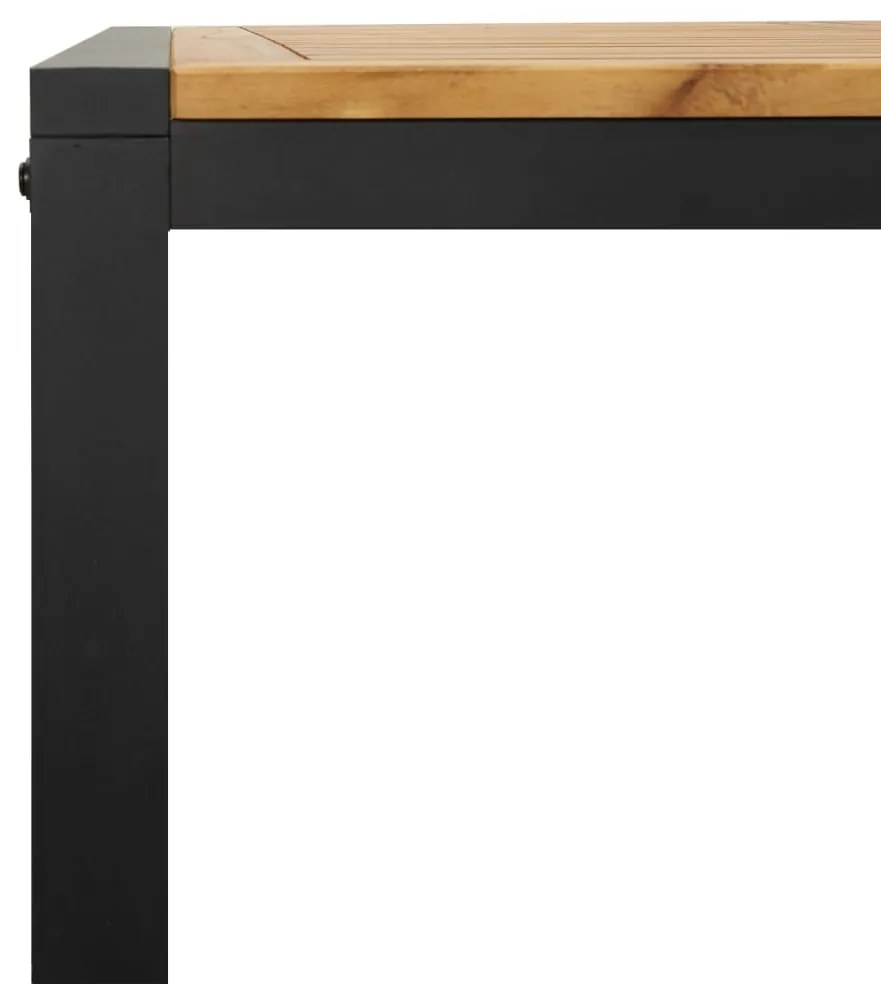 vidaXL Τραπέζι Κήπου Με Πόδια σε Σχήμα U 140x80x75 εκ. Μασίφ Ακακία