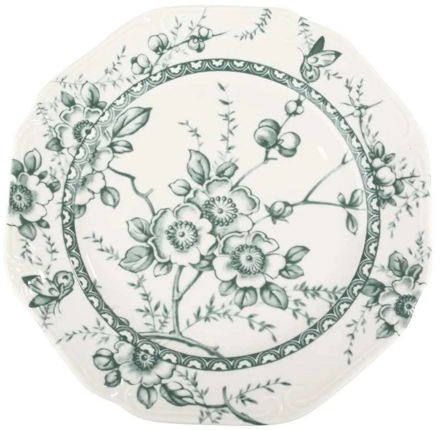 Σερβίτσιο Πιάτων Πορσελάνης Tiffany Green – Σετ 20τμχ - Oriana Ferelli
