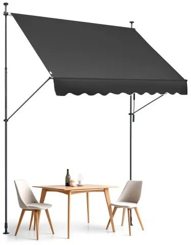 VEVOR 98x47&quot; Patio Awning Retractable Patio Canopy Sunsetter with Crank Handle