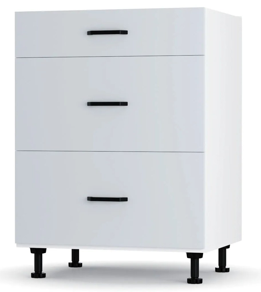 Modest Κάτω Ντουλάπι Συρταριέρα Γκρι  60x48x82εκ
