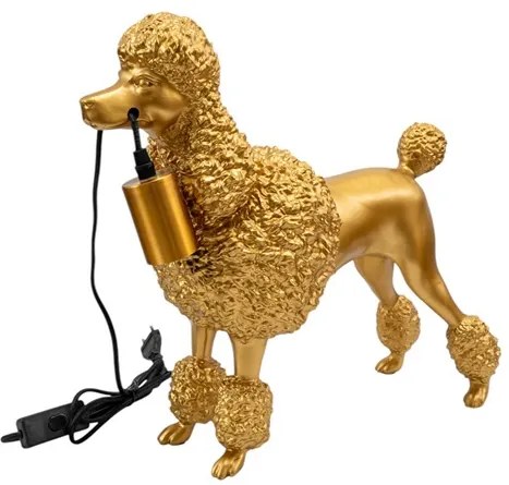 Φωτιστικό Επιτραπέζιο Polyester Χρυσό Σκύλος 40x15,5x36εκ. Zen Collection 25.52.52345