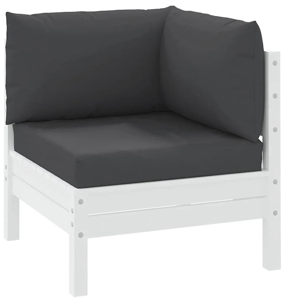 vidaXL Μαξιλάρια παλετών 3 τμχ Μαύρο από ύφασμα Oxford