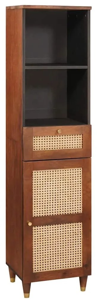 vidaXL Πλαϊνό γραφείο με συρτάρι με ράφι Καφέ 38 x 33.5 x 160 εκ
