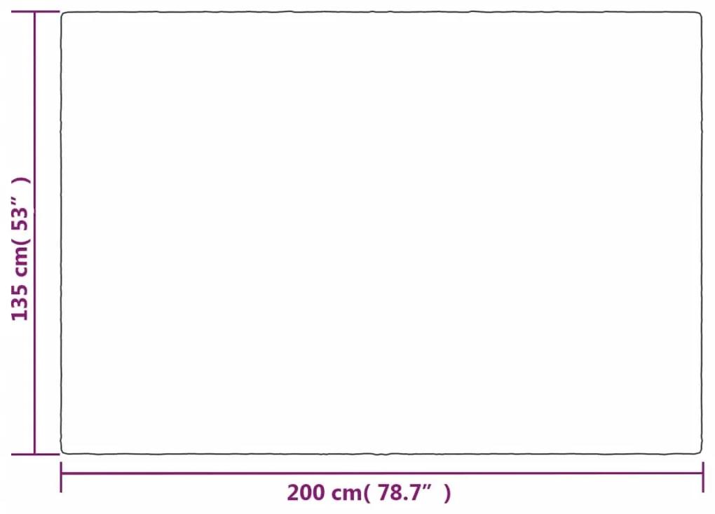 vidaXL Κουβέρτα Βαρύτητας με Κάλυμμα Γκρι 135x200 εκ. 10 κ. Υφασμάτινη