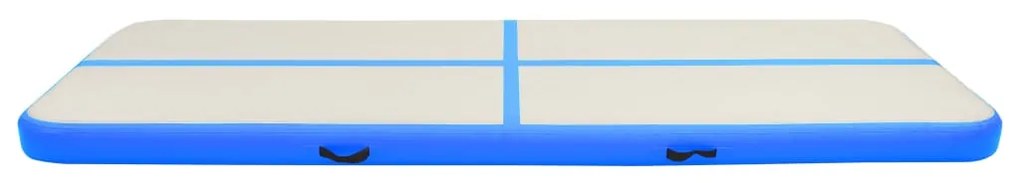 vidaXL Στρώμα Ενόργανης Φουσκωτό Μπλε 400 x 100 x 20 εκ. PVC με Τρόμπα