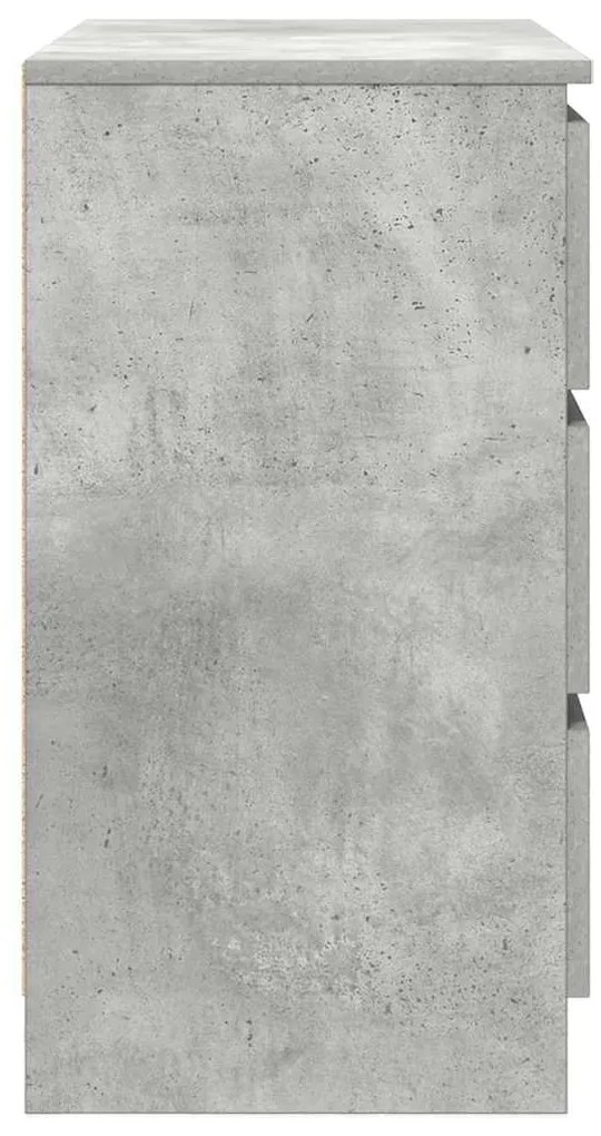 vidaXL Συρταριέρα με Συρτάρια Γκρι Σκυρ. 71x35x65 εκ. από Επεξ. Ξύλο